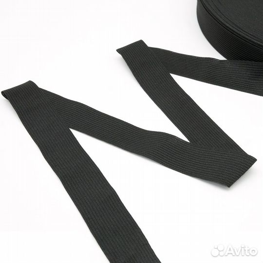 0424 А Лента окантовочная 24мм*100м (4,3гр/м), черный, 100 м