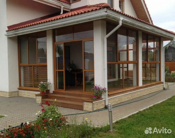 Закрытая веранда к дому под ключ проекты