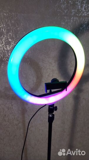 Кольцевая лампа со штативом бу, 30 см. Бесп. доста
