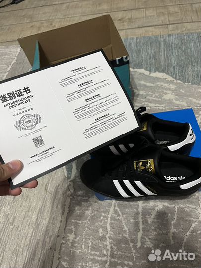 Кроссовки adidas superstar черные
