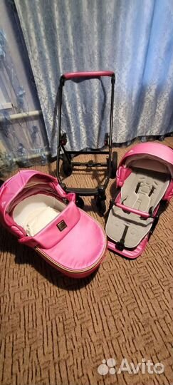 Коляска 2 в 1 эко кожа