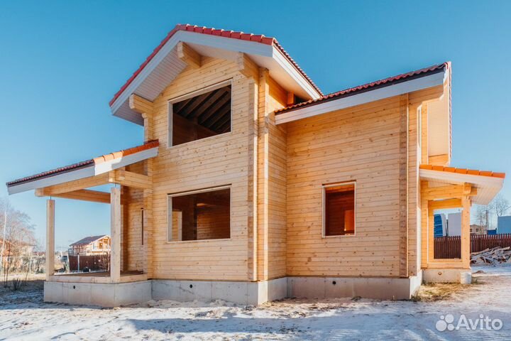 Зимний сруб для дома бани. оцб Профбрус Кругляк