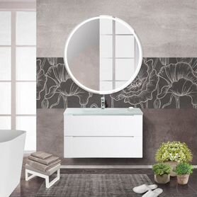 Мебель для ванной BelBagno Etna-900-BB910/465-LV-VTR-BO Bianco Lucido