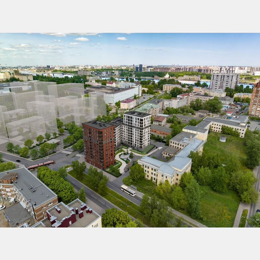 1-к. квартира, 43 м², 8/12 эт.