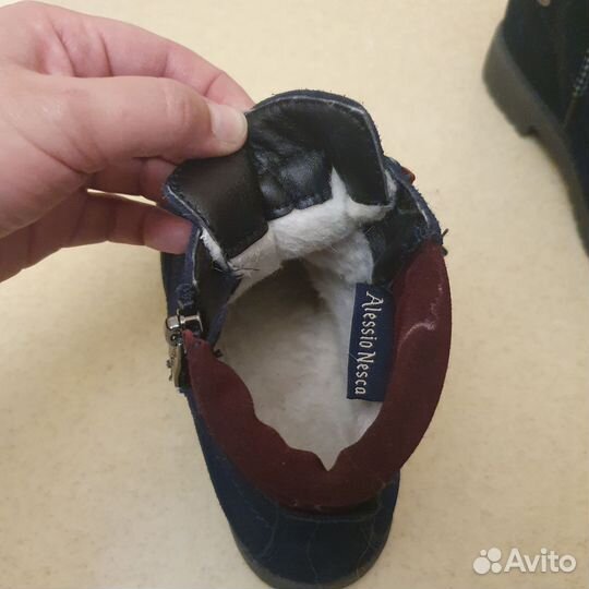 Новые ботинки нат.замша 32