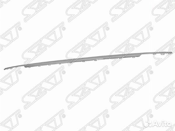 Молдинг бампера Volkswagen Tiguan 16-21 (Сзади)