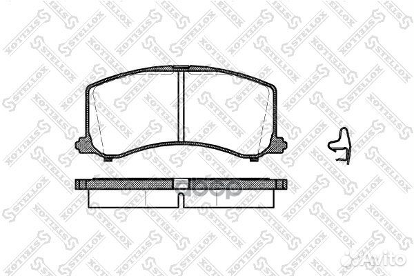 606 002B-SX колодки дисковые п. с антискрип. п