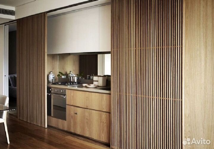 Реечные перегородки / Перегородки из реек