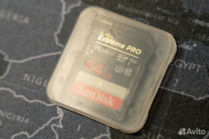 Карта памяти Sandisk Extreme Pro 64gb 95mb/s