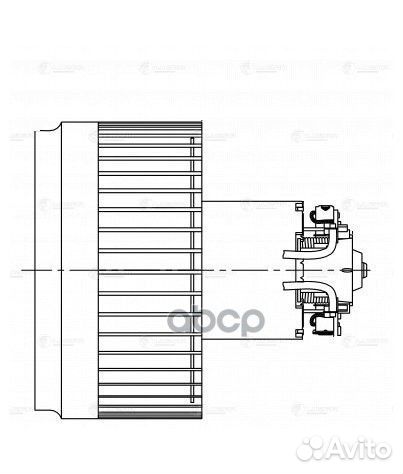 Вентилятор отопителя Volvo XC90 (02) /S60 (00)