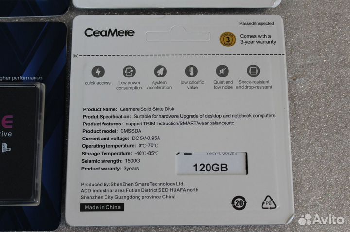 SSD 120/128/240/256Gb SATA & M.2 ngff