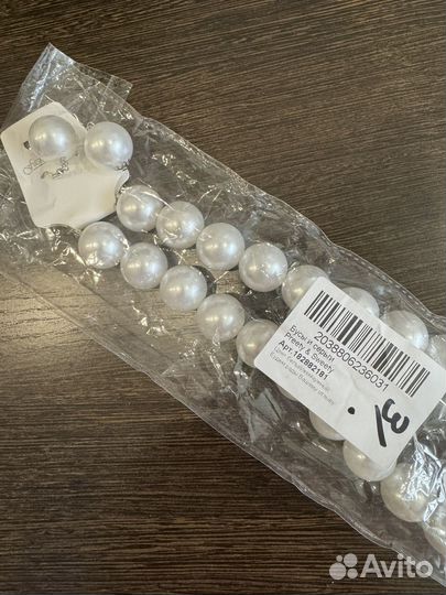 Бусы и серьги из жемчуга