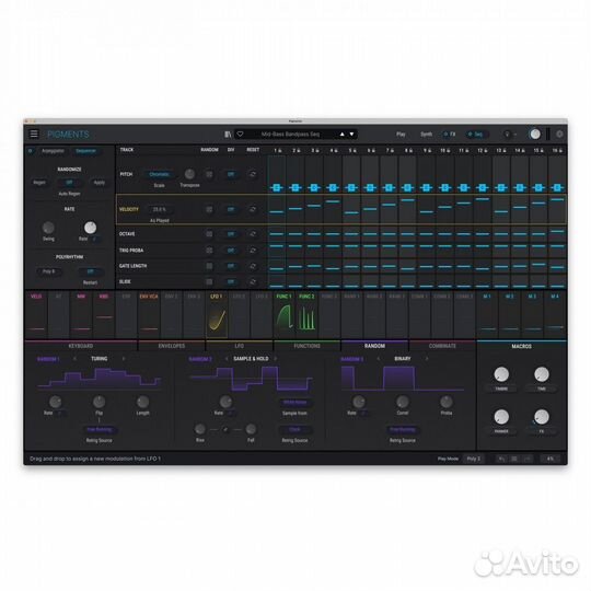Програмное обеспечение Arturia Pigments 4 (electro