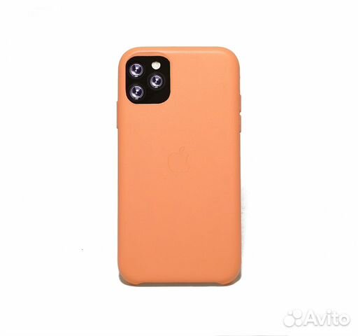 Чехол-накладка для iPhone 11 Pro leather case коробка оранжевый