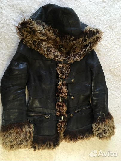 Куртка кожаная зимняя