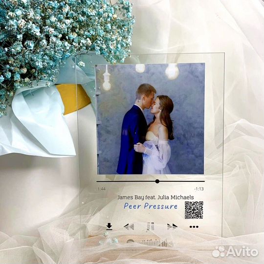 Трек-пластинка, живое фото на стекле