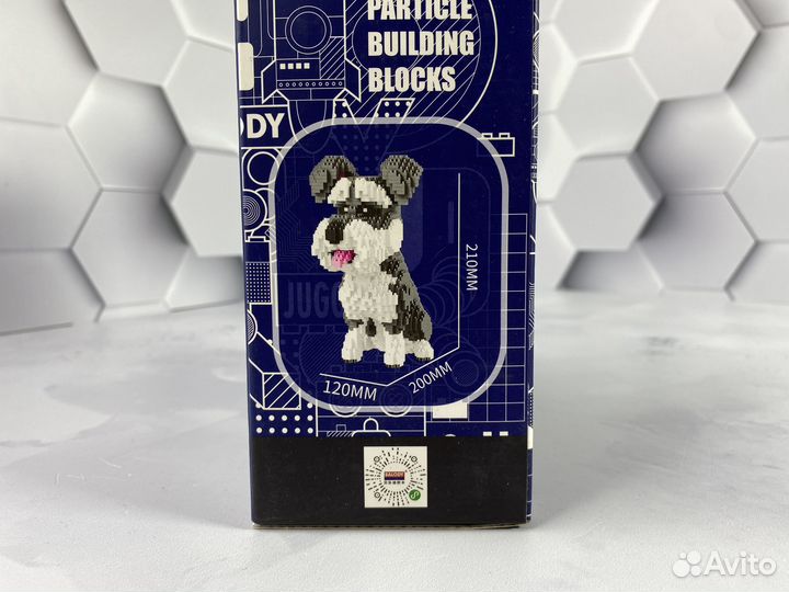 Конструктор 3D из мини-блоков Собачка Пинчер