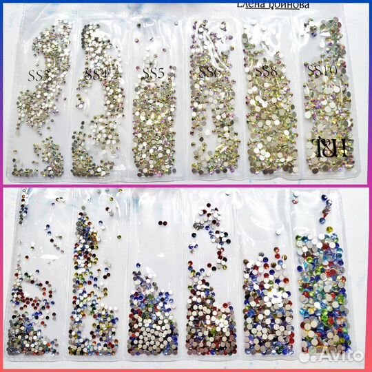 Стразы стекло от Т&Н размер ss3-ss10