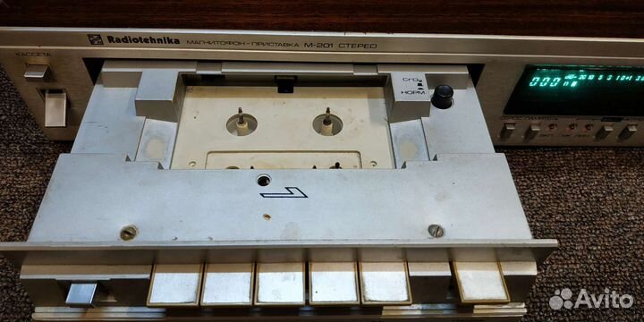 Кассетная дека радиотехника м-201