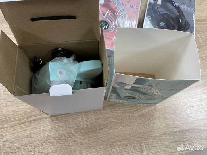 Наушники с ушками cat ear беспроводные кошачьи