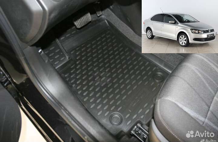 Коврики салона volkswagen polo 2010-20