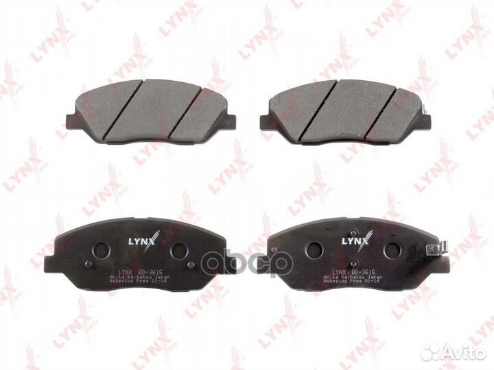 Колодки тормозные дисковые перед BD3615 LYN