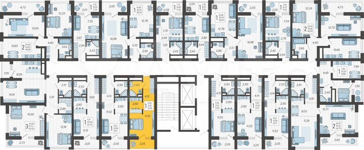Квартира-студия, 23,2 м², 16/19 эт.