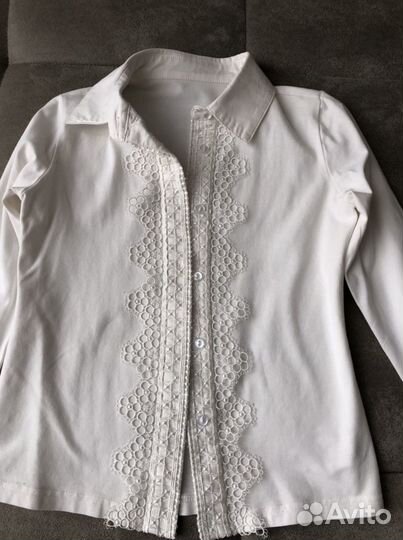 Блузка белая для девочек