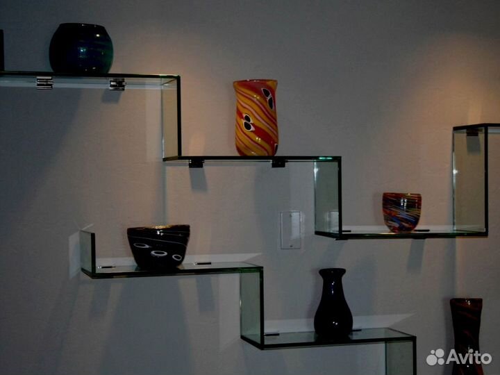 Стеклянные полочки