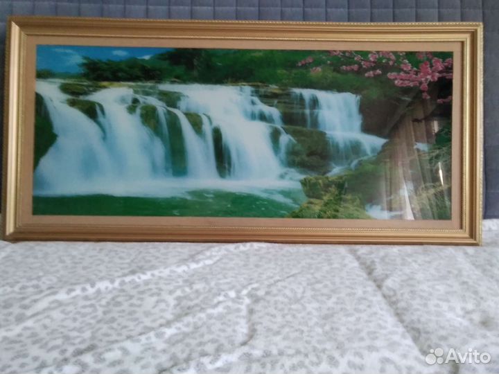 Картина водопад с подсветкой и звуком