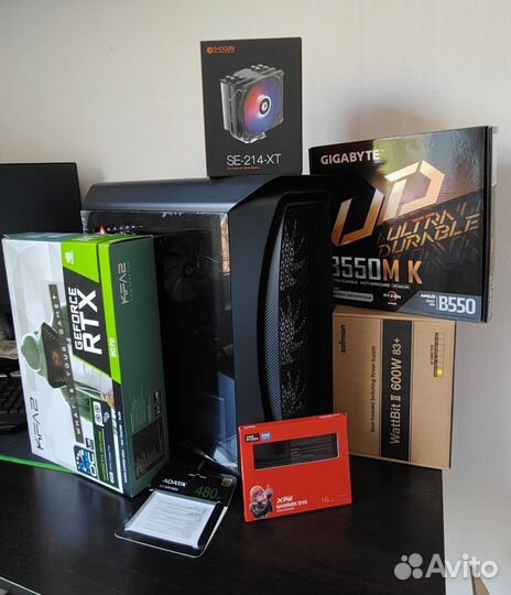 Игровой пк Ryzen 5 5600,rtx 3070, 32гб ддр4