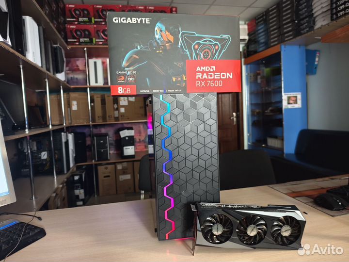 Игровой i3-12100, RX7600, 16gb DDR4, nvme 512gb