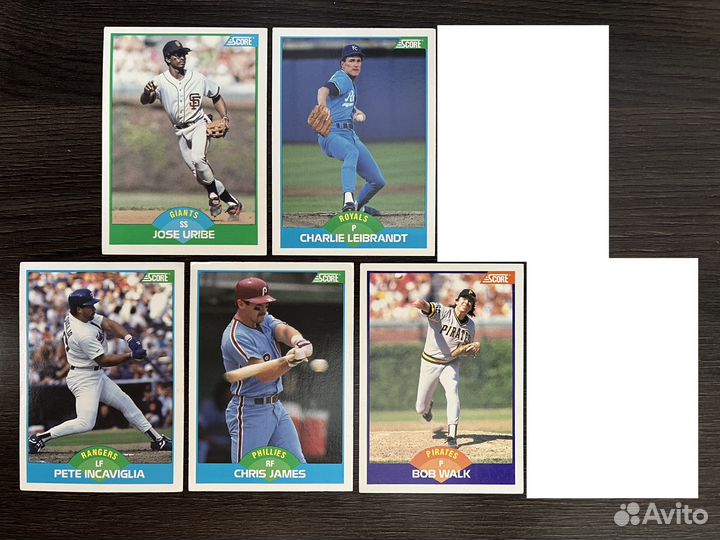 Бейсбольные карточки Score 1988-89,1991