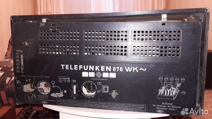 Telefunken 776 876 wk радиоприемник ламповый