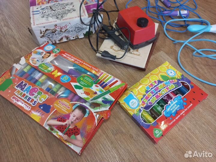 Набор для выжигания.фломастеры пакетом