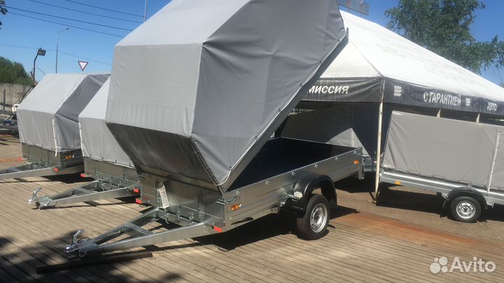 Прицеп сст 7132-08-У (Подъемный Борт и Тент 1.43)