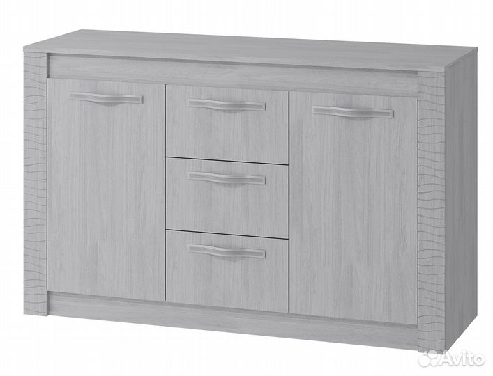 Комод Монако км-14 ясень белый 136x85x46