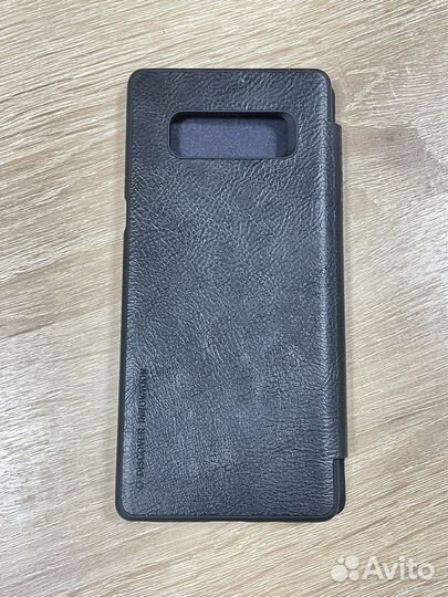 Чехол книжка на samsung Note 8 кожа