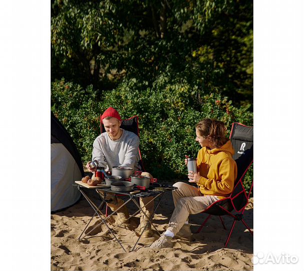 Кресло складное RoadLike Moon Plus Красный