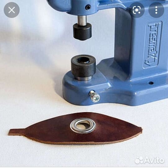 Установка кнопок люверсы