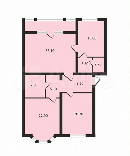 3-к. квартира, 129,2 м², 1/4 эт.
