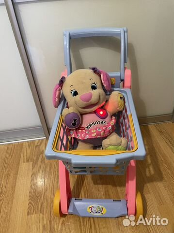 Коляска кукольная+Мягкая игрушка(Fisher)