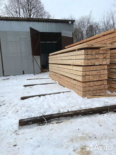 Доска обрезная 25х100х6000мм ГОСТ