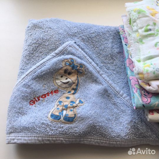 Постельные принадлежности (пеленки, подушки, плед)