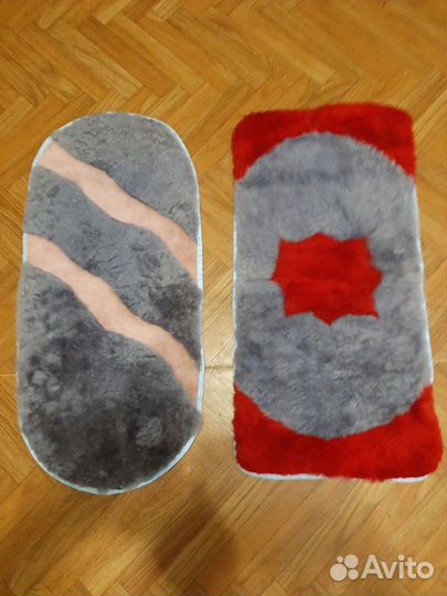 Ковер панда овчина