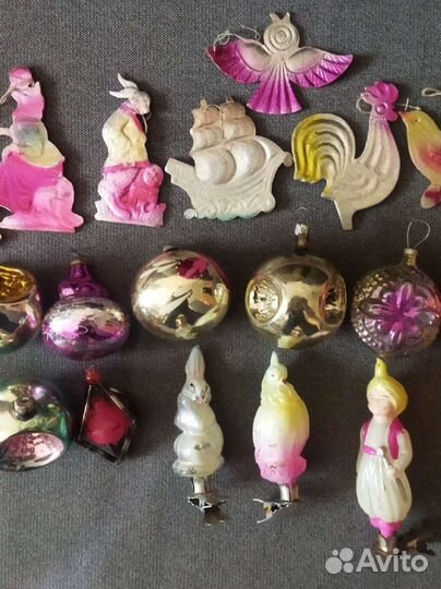 Елочные игрушки СССР 60-70 года