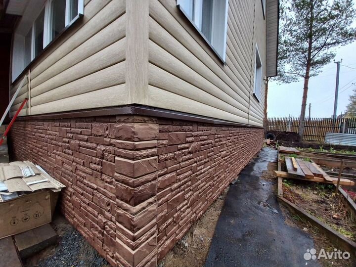 Фасадные работы (сайдинг, фасадные панели)