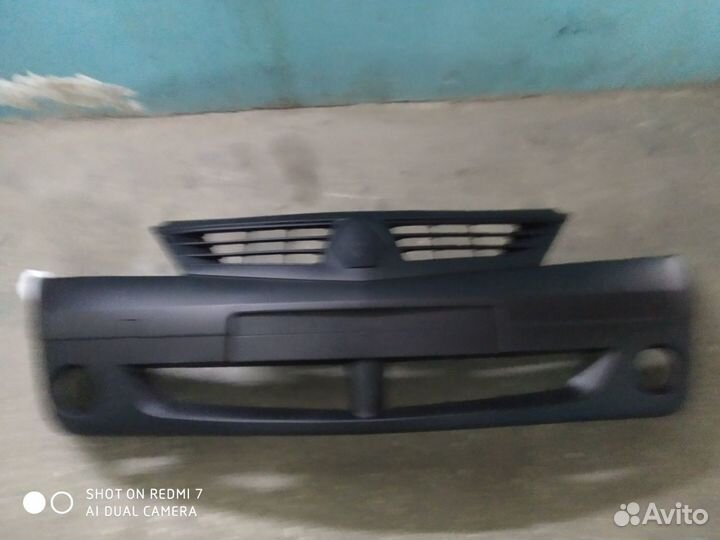 Бампер Рено Логан 05-10 г.в. под туманки