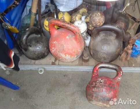 Гири царские,гантели разные СССР 3-4-6-7-10 кг