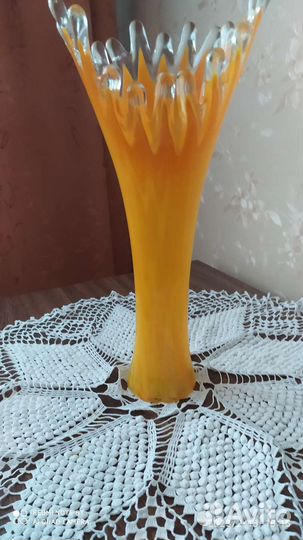 Ваза цветное стекло СССР